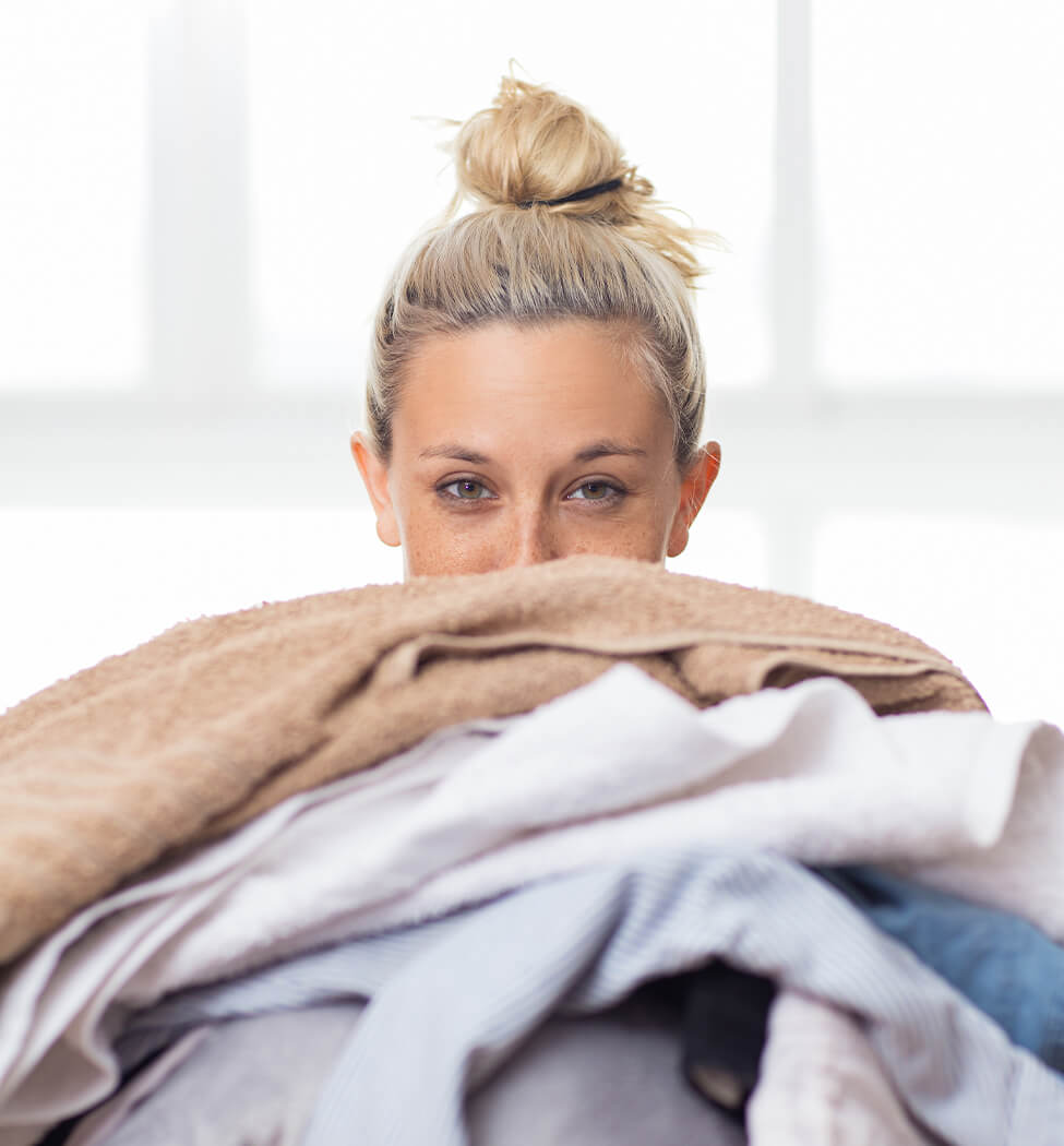 Girl laundry